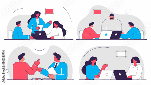 Dynamic Business Concepts Featuring Men in Professional Scenes