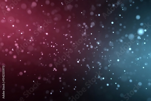 Abstract background showing bokeh effect with pink and blue particles floating