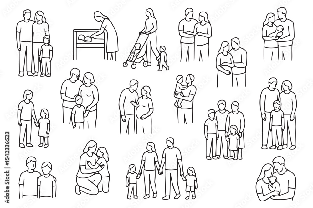 Fototapeta premium family moments, from parent child interactions to family bonding, representing love, care, and family connections