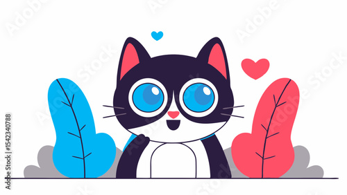 whimsical-cat-design-for-apparel-and-art-prints