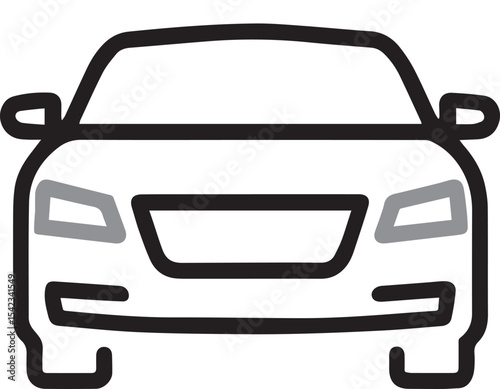 Automotive Innovation: A sleek, minimalist line-art illustration captures the essence of modern automotive design, embodying progress and innovation in transport.