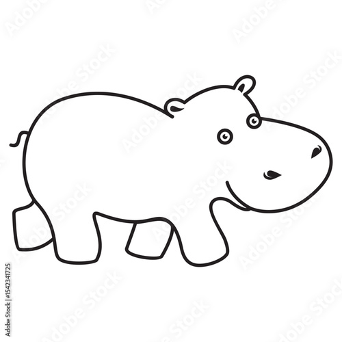 animal outline icon isloated on a white background