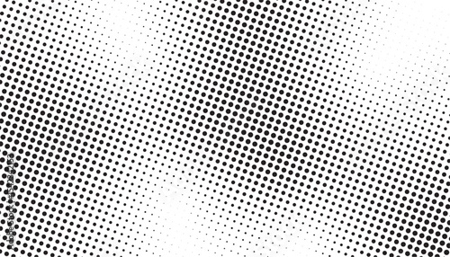 Fading Halftone, Grungy Black And White, Distorted Halftone