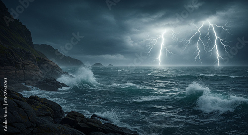 storm on the sea