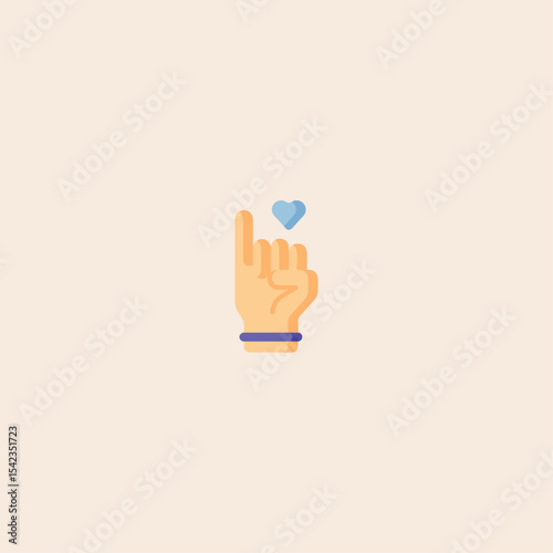 Pinky promise icon flat vector design.
