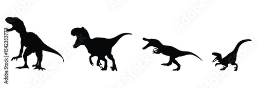 set of dinosaur silhouettes. dinosaur silhouette svg. cute dinosaur silhouette svg. cute dinosaur silhouette svg. Dinosaur SVG