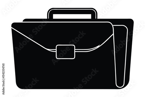 black briefcase icon