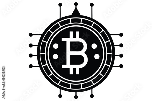 bitcoin icon vector icon