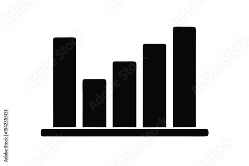business graph vector icon