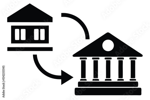 bank transfer vector icon