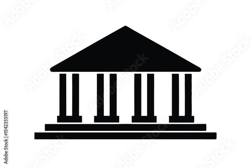 bank icon isolated on white background