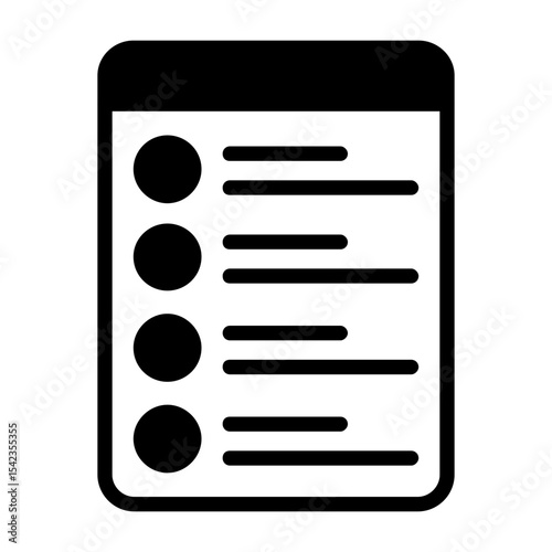 Shopping List Vector Icon