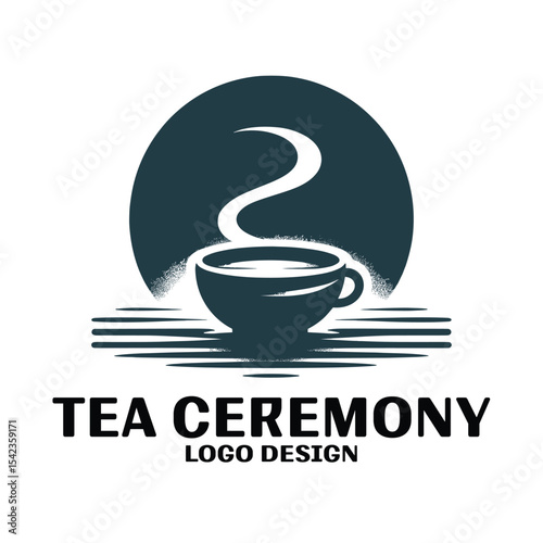 Tea Ceremony Vector Logo Design