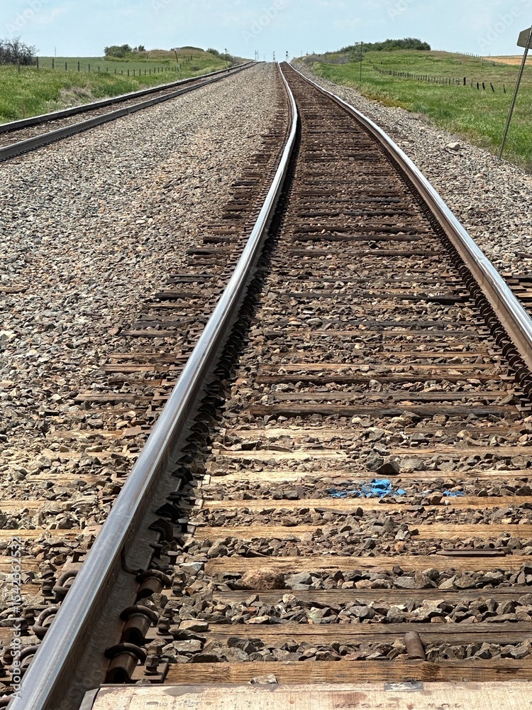 Fototapeta premium railway in the countryside