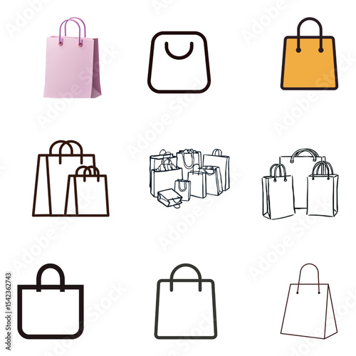 shopping bags set