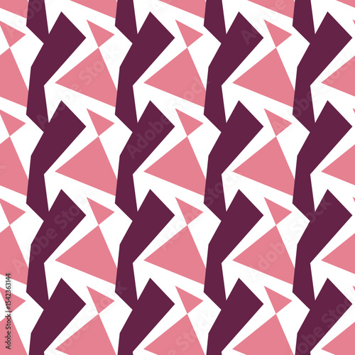 Geometric Pink and Burgundy Pattern