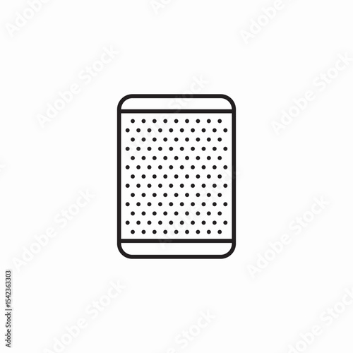 smart speaker device icon sign vector