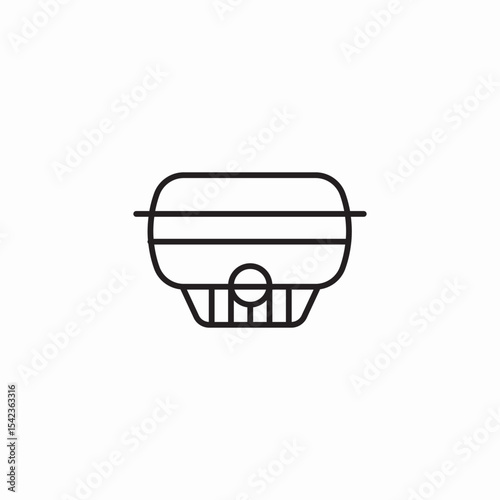 smart toilet seat icon sign vector