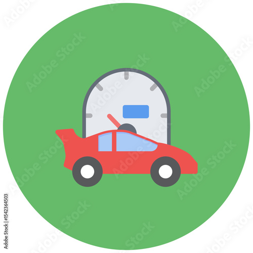 Mileage icon vector image. Can be used for Automotive Dealership.