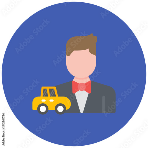 Dealer icon vector image. Can be used for Automotive Dealership.