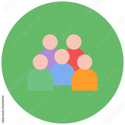 Audiences icon vector image. Can be used for Public Relations Agency.
