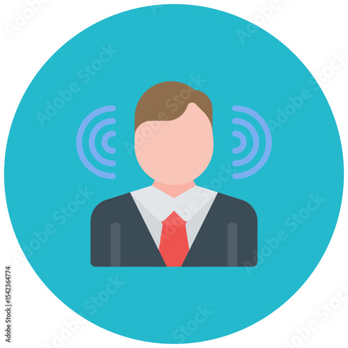 Brand Awareness icon vector image. Can be used for Public Relations Agency.