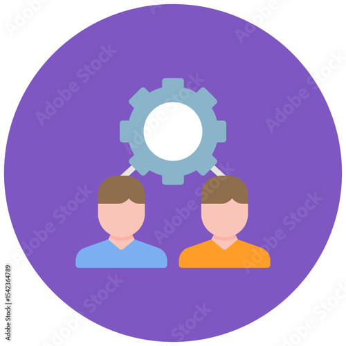 Collaboration icon vector image. Can be used for Public Relations Agency.