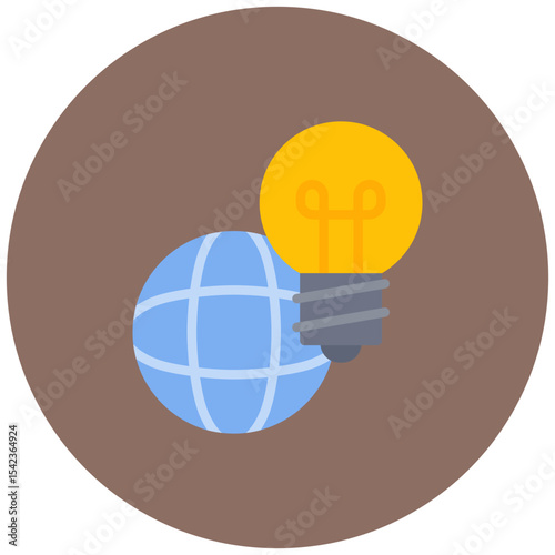 Global Initiatives icon vector image. Can be used for Public Relations Agency.