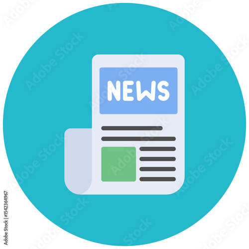News icon vector image. Can be used for Public Relations Agency.