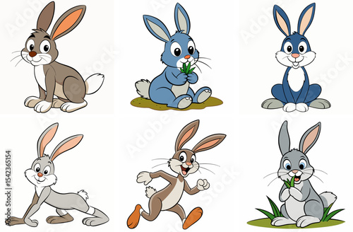 Adorable Bunny Collection A Wonderful Assortment Of Cute Rabbit Illustrations