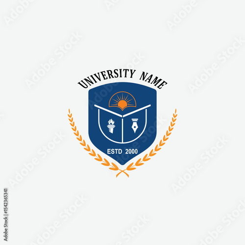 3261 educational logo school college university learning institute book academy organization
