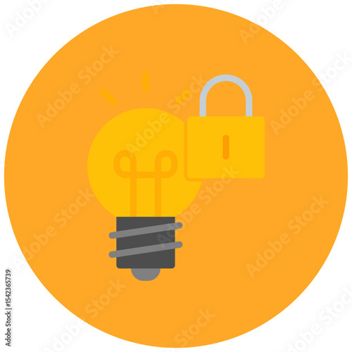 Intellectual Property icon vector image. Can be used for Game Development.