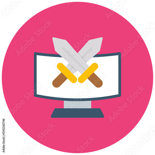 Moba icon vector image. Can be used for Game Development.