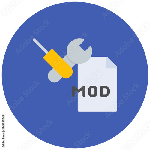 Mod Making Tools icon vector image. Can be used for Game Development.