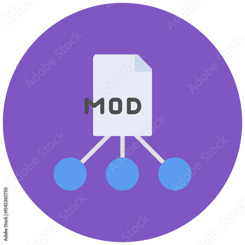 Modding Community icon vector image. Can be used for Game Development.
