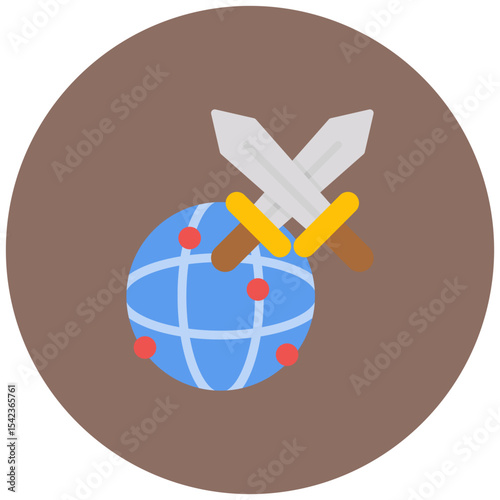 Mmorpg icon vector image. Can be used for Game Development.