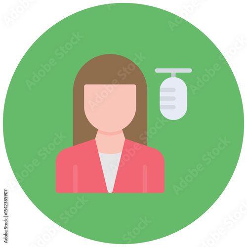 Voice Actress icon vector image. Can be used for Game Development.