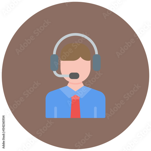 Broadcaster icon vector image. Can be used for Live Streaming.
