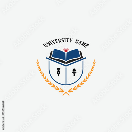 3277 educational logo school college university learning institute book academy organization [Converted]