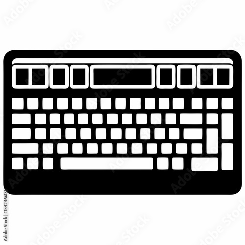 black computer keyboard