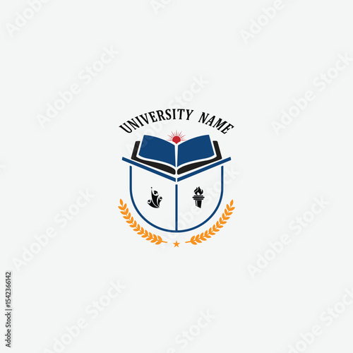 3281 educational logo school college university learning institute book academy organization [Converted]