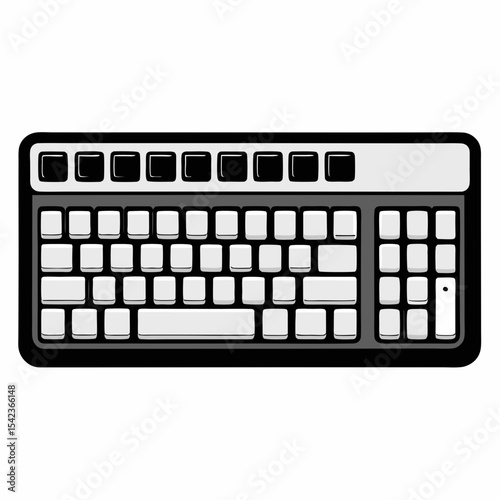 black computer keyboard