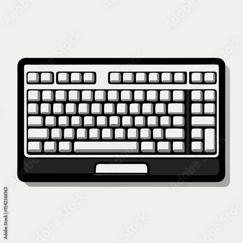 black computer keyboard