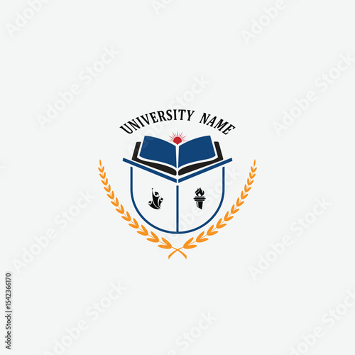 3282 educational logo school college university learning institute book academy organization [Converted]