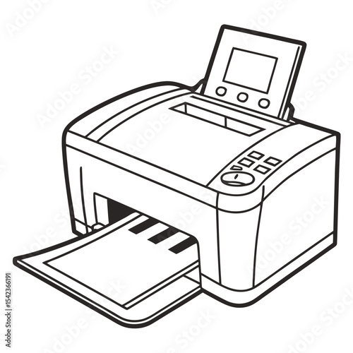 illustration of printer