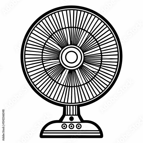 fan isolated on white background