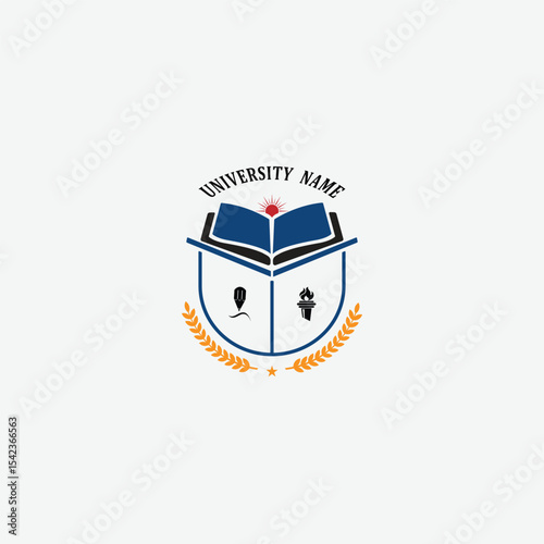 3291 educational logo school college university learning institute book academy organization