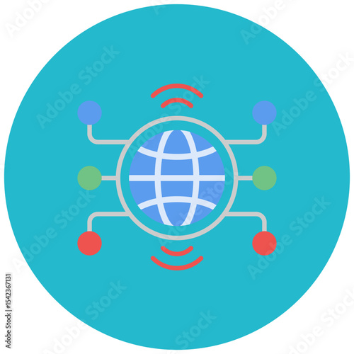 Wan icon vector image. Can be used for Computer Science.