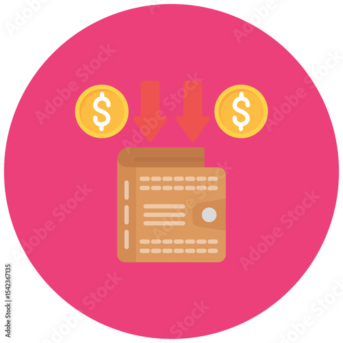 Account Receivable icon vector image. Can be used for Accounting.