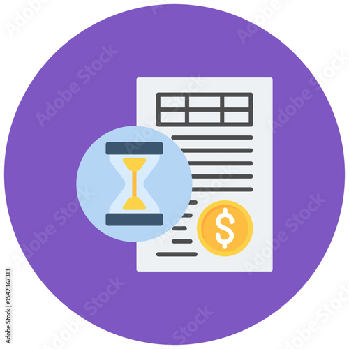 Accounting Period icon vector image. Can be used for Accounting.